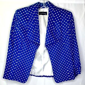 Royal Blue Polkadot Blazer